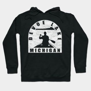 Devoe Lake Canoeing Michigan Hoodie